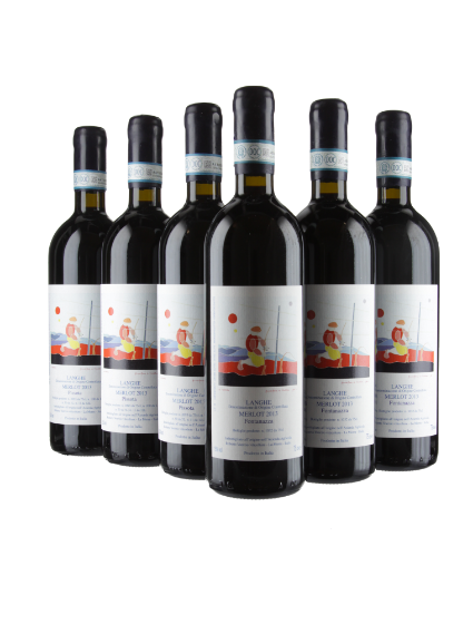 Assortment Merlot Voerzio 6bts (3x Langhe Merlot Fontanazza, 3x Langhe Merlot Pissota)